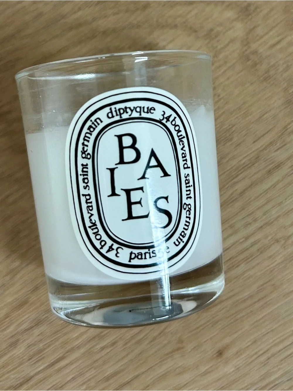 Diptyque Baies Mini Travel Candle in Glass